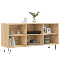 Meuble TV chêne sonoma 103,5x30x50 cm bois d'ingénierie