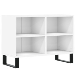 Meuble TV blanc 69,5 x 30 x 50 cm bois d'ingénierie