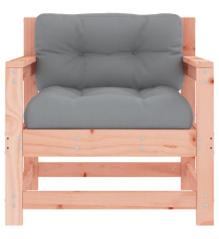 Chaises de jardin avec coussins lot de 2 bois massif douglas