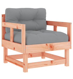 Chaises de jardin avec coussins lot de 2 bois massif douglas