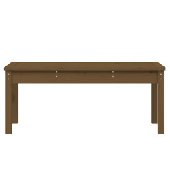 Banc de jardin marron miel 109x44x45 cm bois de pin massif