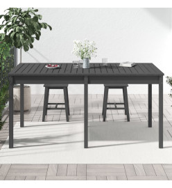 Table de jardin gris 159,5x82,5x76 cm bois massif de pin