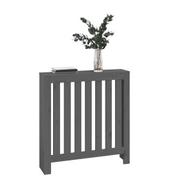 Cache-radiateur Gris 79,5x19x84 cm Bois massif de pin