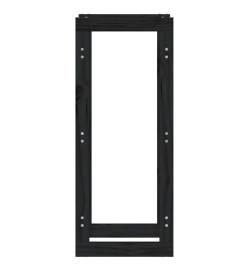 Support pour bois de chauffage Noir 41x25x100 cm Bois de pin