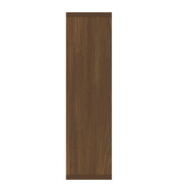 Armoire à miroir avec LED Chêne marron 76x15x55 cm