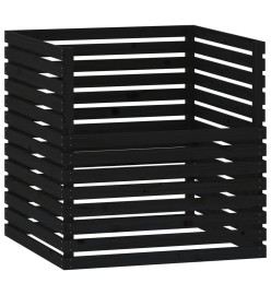 Composteur Noir 100x100x102 cm Bois massif de pin