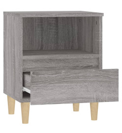 Table de chevet Sonoma gris 40x35x50 cm