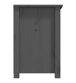 Meuble TV Gris 79x35x52 cm Bois de pin massif