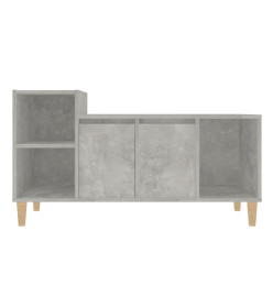 Meuble TV Gris béton 100x35x55 cm Bois d'ingénierie