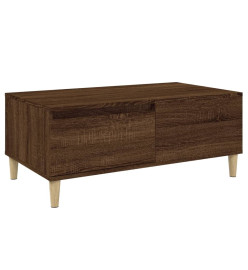 Table basse Chêne marron 90x50x36,5 cm Bois d'ingénierie