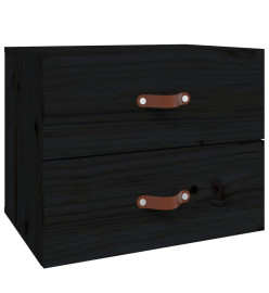 Tables de chevet murales 2 pcs Noir 50x36x40 cm