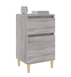 Tables de chevet 2 pcs sonoma gris 40x35x70 cm