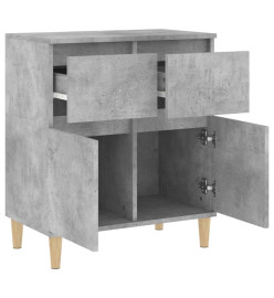 Buffet Gris béton 60x35x70 cm Bois d'ingénierie