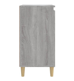 Table de chevet sonoma gris 40x35x70 cm bois d'ingénierie