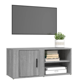 Meuble TV Sonoma gris 80x31,5x36 cm Bois d'ingénierie