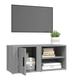 Meuble TV Sonoma gris 80x31,5x36 cm Bois d'ingénierie