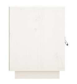 Tables de chevet 2 pcs Blanc 40x34x45 cm Bois de pin massif