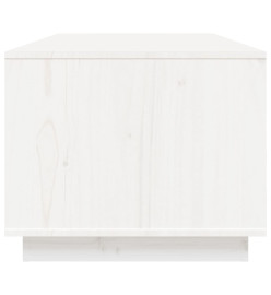 Table basse Blanc 100x50x41 cm Bois massif de pin