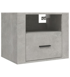 Tables de chevet murales 2 pcs Gris béton 50x36x40 cm