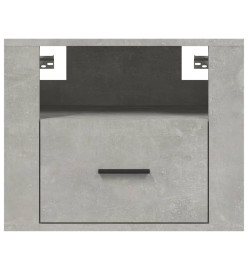 Tables de chevet murales 2 pcs Gris béton 50x36x40 cm