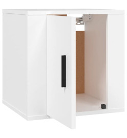 Meubles TV muraux 2 pcs Blanc 40x34,5x40 cm