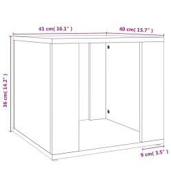 Table de chevet Chêne marron 41x40x36 cm Bois d'ingénierie