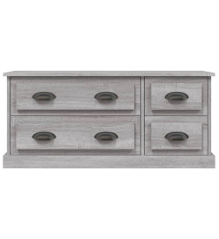 Meuble TV sonoma gris 100x35,5x45 cm bois d'ingénierie