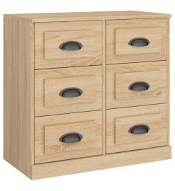 Buffet chêne sonoma 70x35,5x67,5 cm bois d'ingénierie