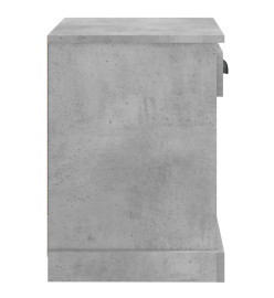 Table de chevet gris béton 43x36x50 cm