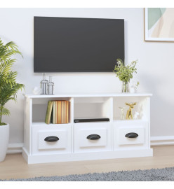 Meuble TV blanc 100x35x50 cm bois d'ingénierie