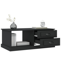 Table basse Noir 90x50x35 cm Bois d'ingénierie