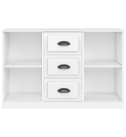 Buffet blanc brillant 104,5x35,5x67,5 cm bois d'ingénierie