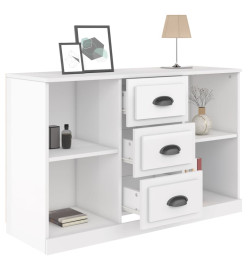 Buffet blanc brillant 104,5x35,5x67,5 cm bois d'ingénierie