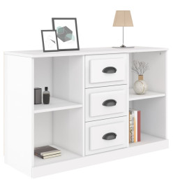 Buffet blanc brillant 104,5x35,5x67,5 cm bois d'ingénierie