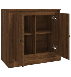 Buffet chêne marron 70x35,5x67,5 cm Bois d'ingénierie