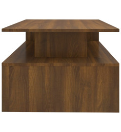 Table basse Chêne marron 90x60x42,5 cm Bois d'ingénierie