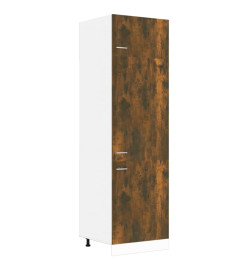 Armoire à réfrigérateur Chêne fumé 60x57x207 cm Bois