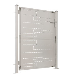 Portail de jardin 100x125 cm Acier inoxydable