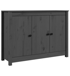 Buffet Gris 100x35x74 cm Bois massif de pin