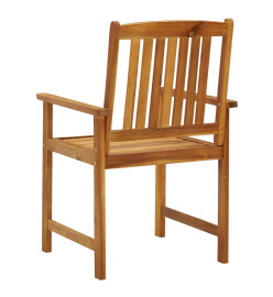 Chaises de jardin 6 pcs Bois d'acacia massif