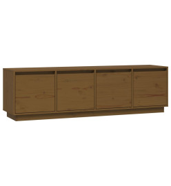 Meuble TV Marron miel 156x37x45 cm Bois de pin massif