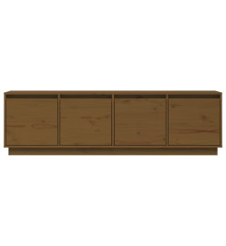 Meuble TV Marron miel 156x37x45 cm Bois de pin massif