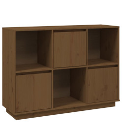 Buffet Marron miel 110.5x35x80 cm Bois massif de pin