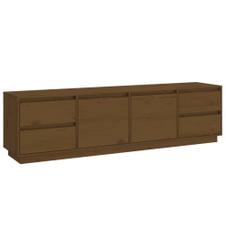 Meuble TV Marron miel 176x37x47,5 cm Bois de pin massif