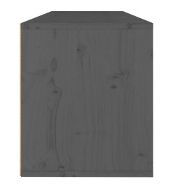 Armoire murale Gris 100x30x35 cm Bois de pin massif