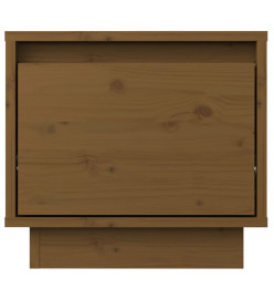 Table de chevet Marron miel 35x34x32 cm Bois de pin solide