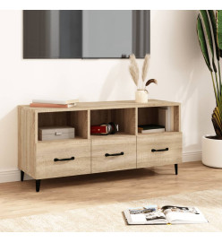 Meuble TV Chêne sonoma 102x35x50 cm Bois d'ingénierie