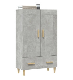 Buffet haut Gris béton 70x31x115 cm Bois d'ingénierie