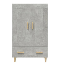 Buffet haut Gris béton 70x31x115 cm Bois d'ingénierie