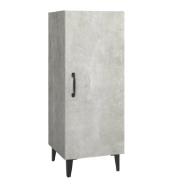 Buffet Gris béton 34,5x34x90 cm Bois d'ingénierie